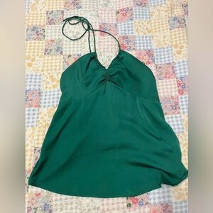 Banana Republic Dark Green Halter Camisole